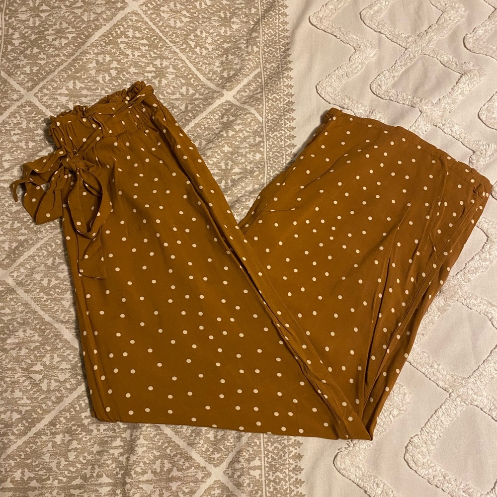 Xhilaration Brown Polka Dot Pants